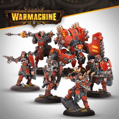 Warmachine - Khador SKS-6 - Command Cadre - Miniature -  Steamforged Games