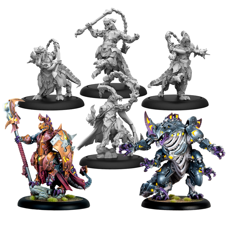 Warmachine - Khymaera Shard Incarnates - Command Cadre - Miniature -  Steamforged Games