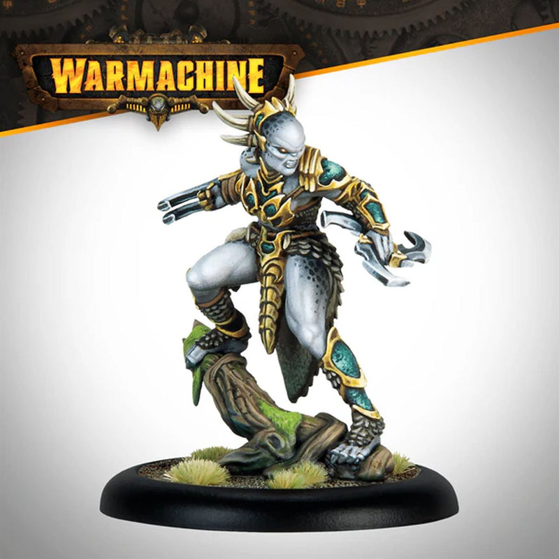 Warmachine - Mercernary - NIssak, Totem Huntress Champion - Miniature -  Steamforged Games