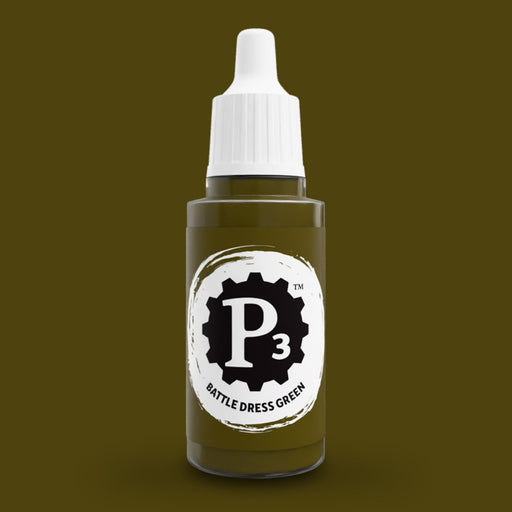 P3 Paints - Battle Dress Green - Miniature -  Steamforged Games