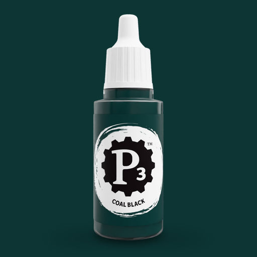 P3 Paints - Coal Black - Miniature -  Steamforged Games