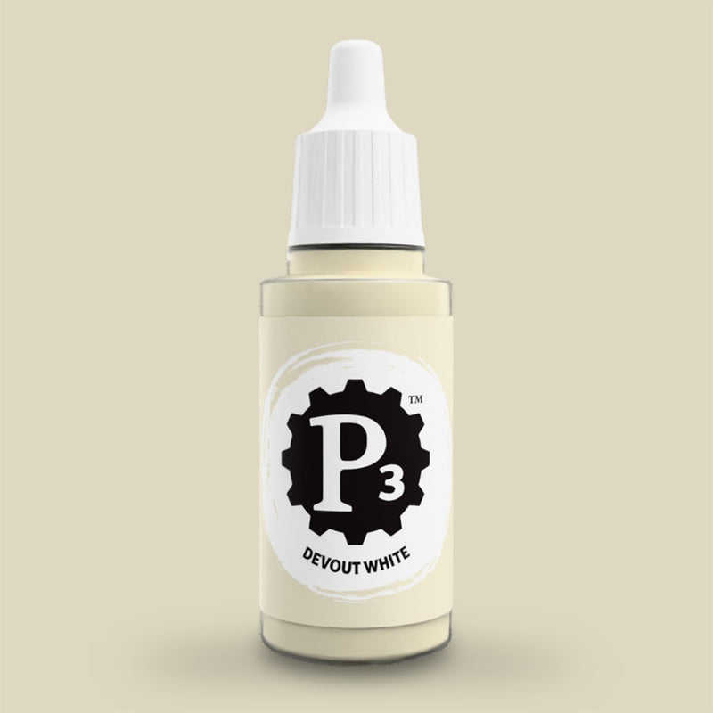 P3 Paints - Devout White - Miniature -  Steamforged Games