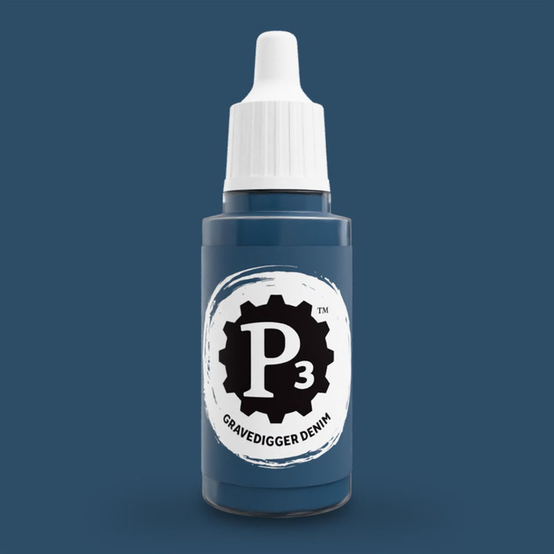 P3 Paints - Gravedigger Denim - Miniature -  Steamforged Games