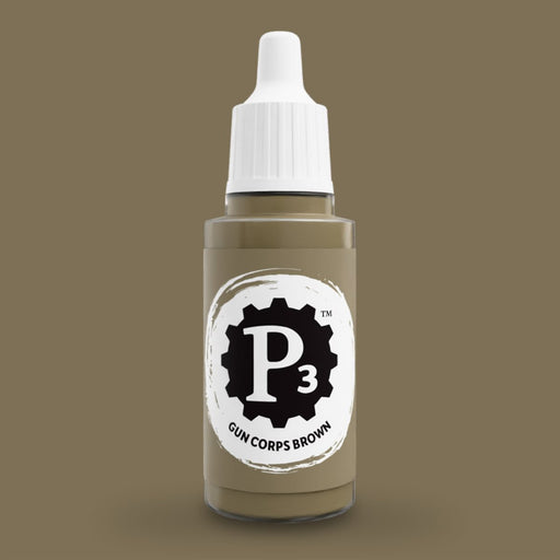 P3 Paints - Gun Corps Brown - Miniature -  Steamforged Games