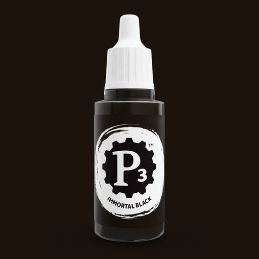 P3 Paints - Immortal Black - Miniature -  Steamforged Games