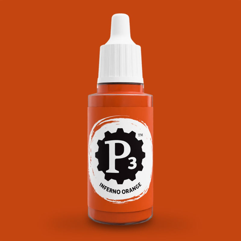 P3 Paints - Inferno Orange - Miniature -  Steamforged Games