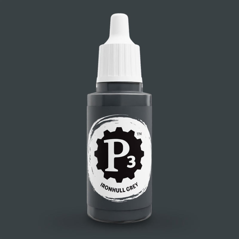 P3 Paints - Ironhull Grey - Miniature -  Steamforged Games