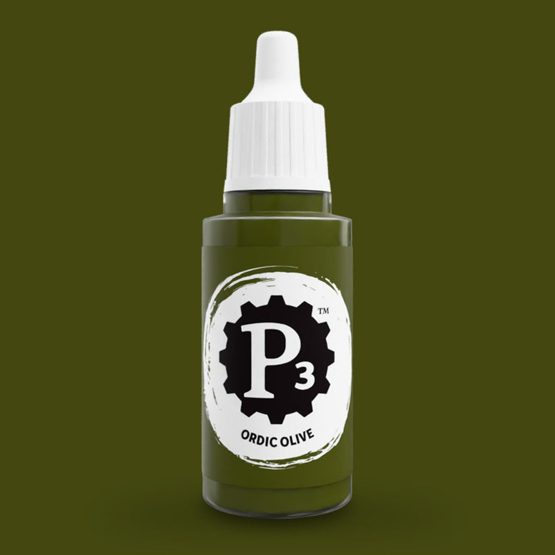 P3 Paints - Ordic Olive - Miniature -  Steamforged Games