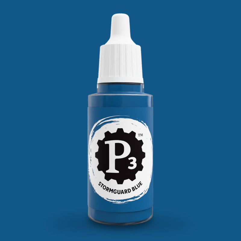 P3 Paints - Stormguard Blue - Miniature -  Steamforged Games
