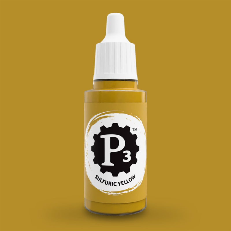 P3 Paints - Sulfuric Yellow - Miniature -  Steamforged Games