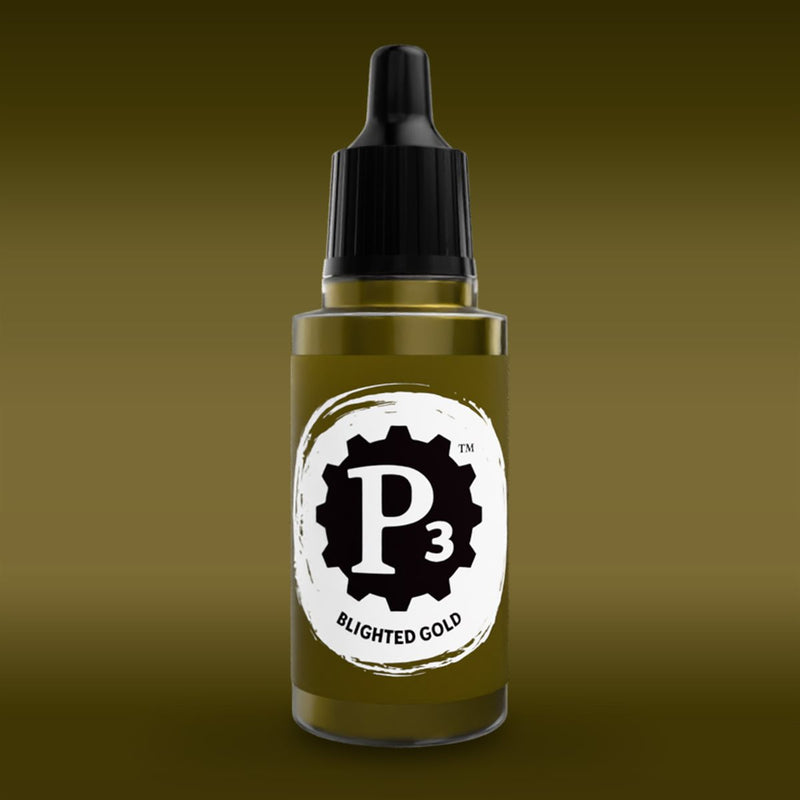 P3 Paints - Blighted Gold - Miniature -  Steamforged Games