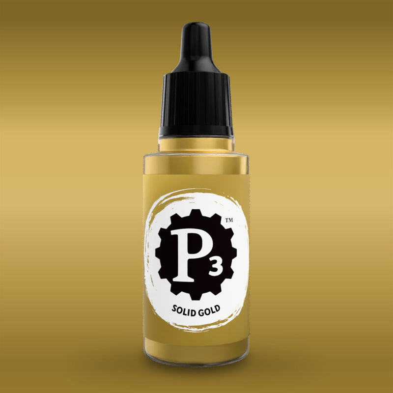 P3 Paints - Solid Gold - Miniature -  Steamforged Games