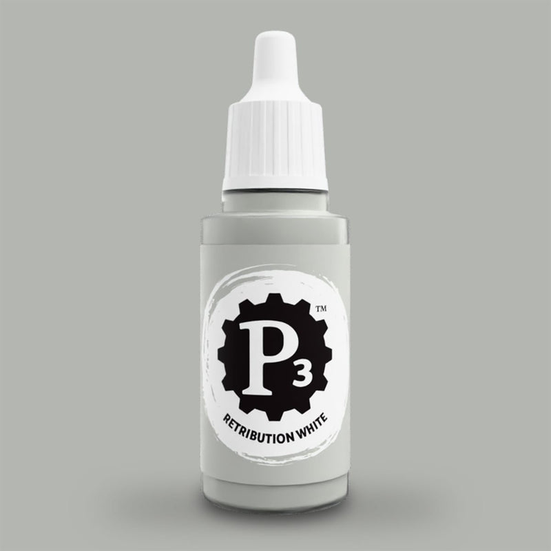 P3 Paints - Retribution White - Miniature -  Steamforged Games