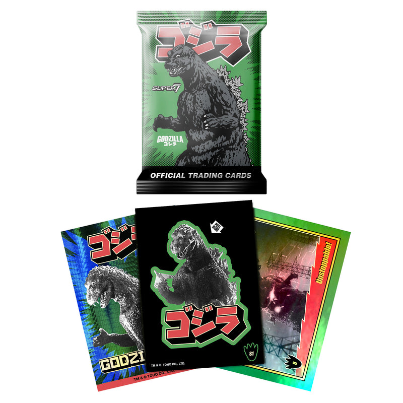 Godzilla Toho Foil Pack Trading Cards Showa Series 1 Box (24 Packs) - Card Games -  Super7