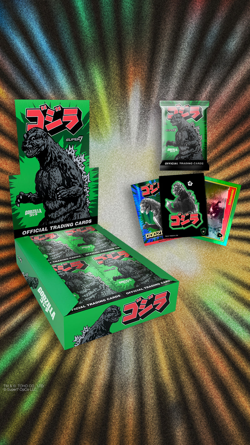 Godzilla Toho Foil Pack Trading Cards Showa Series 1 Box (24 Packs) - Card Games -  Super7