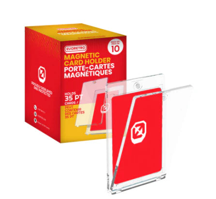 EVORETRO - One Touch Magnetic Card Holder 35PT for Trading and Gaming Cards - Pack of 10 - accessory -  EVORETRO