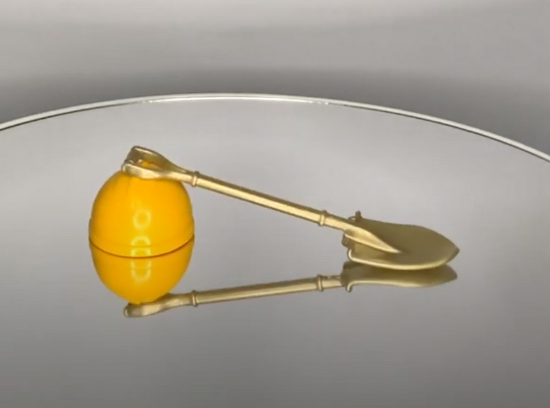 Miniature Shovel & Helmet 1/12 scale - accessory -  Toy Snowman