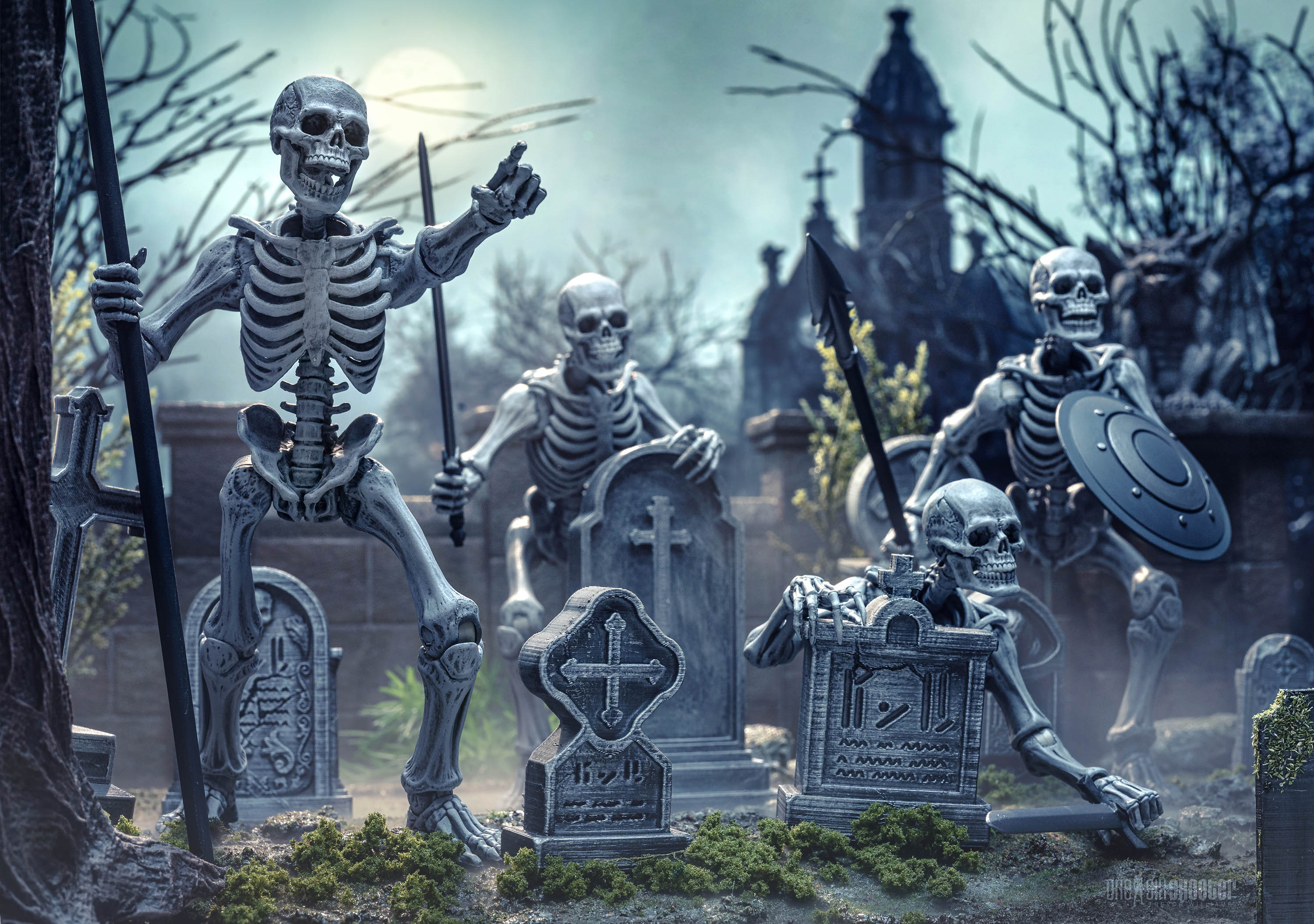 Mythic Legions GRAVEYARD SKELETONS 4パック Mythic Legions - Graveyard Skeletons 4-pack — Toy Snowman