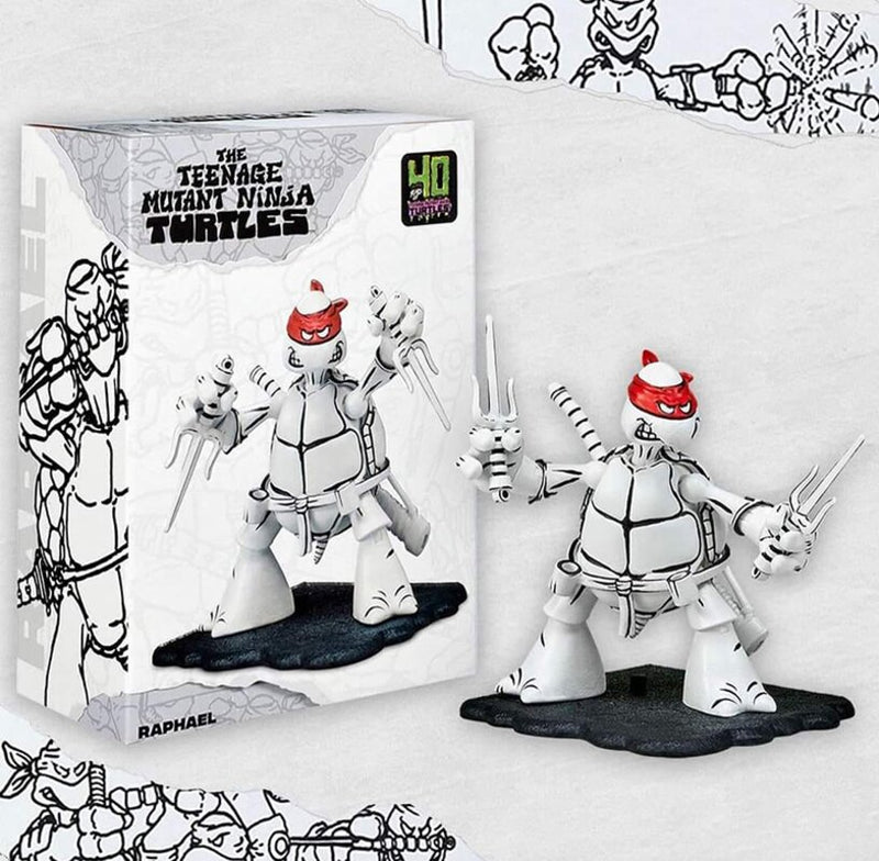Teenage Mutant Ninja Turtles - Sketch Turtles Set in Black, Red and White - SDCC exclusive - Collectables > Action Figures > toys -  PLAYMATES