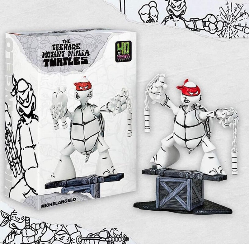 Teenage Mutant Ninja Turtles - Sketch Turtles Set in Black, Red and White - SDCC exclusive - Collectables > Action Figures > toys -  PLAYMATES