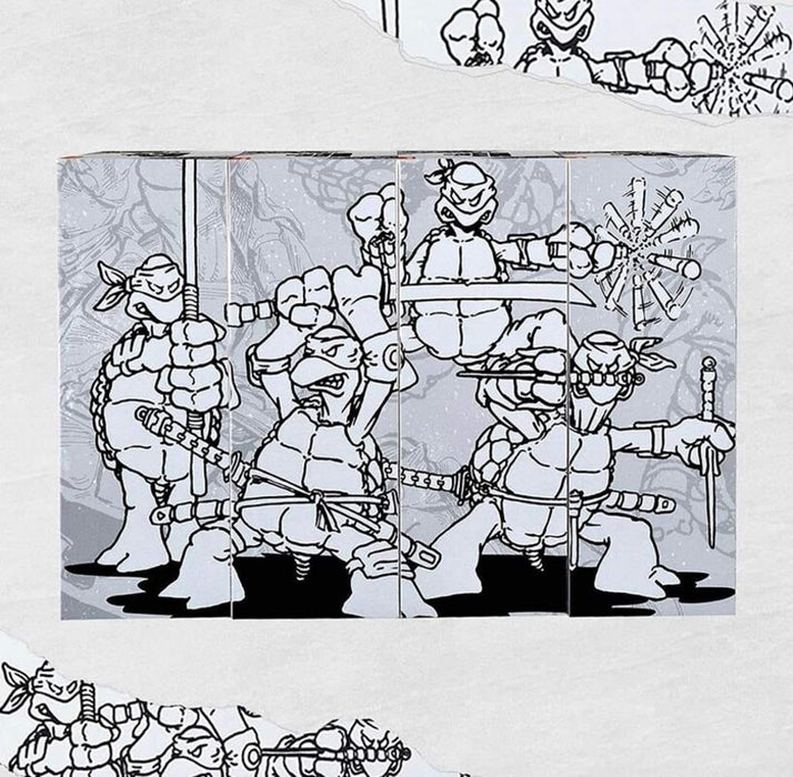 Teenage Mutant Ninja Turtles - Sketch Turtles Set in Black, Red and White - SDCC exclusive