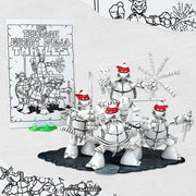 Teenage Mutant Ninja Turtles - Sketch Turtles Set in Black, Red and White - SDCC exclusive - Collectables > Action Figures > toys -  PLAYMATES