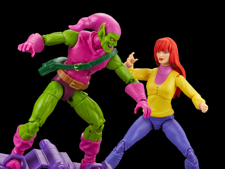 Spider-Man Marvel Legends Mary Jane & Green Goblin Exclusive Two-Pack - Collectables > Action Figures > toys -  Hasbro