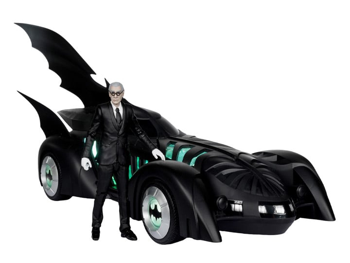 Batman Forever DC Multiverse Gold Label Alfred Pennyworth & Batmobile Set