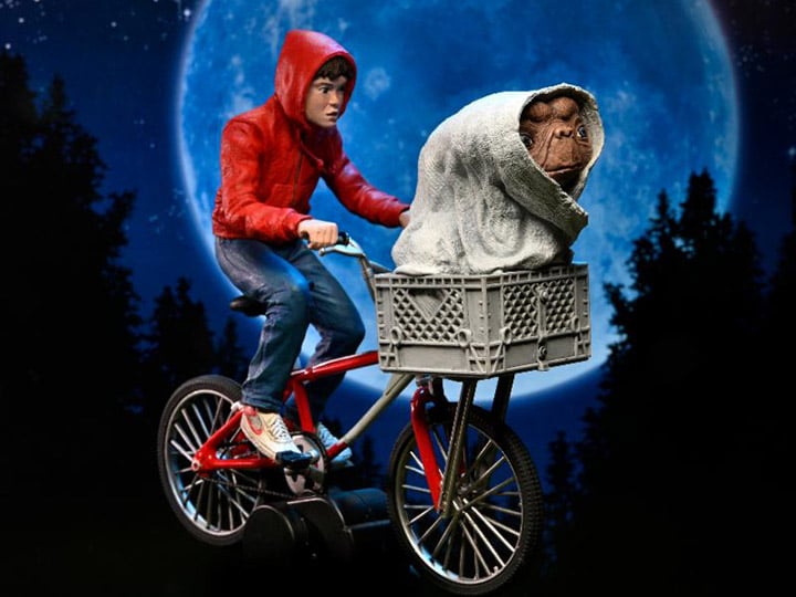 E.T. 40th Anniversary Elliot & E.T. on Bicycle 7" Scale Figure - Collectables > Action Figures > toys -  Neca
