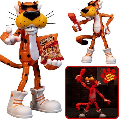 Cheetos Chester Cheetah Flamin' Hot Glow-in-the-Dark 6-Inch Action Figure - Collectables > Action Figures > toys -  Jada Toys