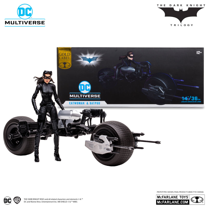 Catwoman and Batpod - The Dark Knight Rises - Exclusive Gold Label (preorder) -  -  McFarlane Toys