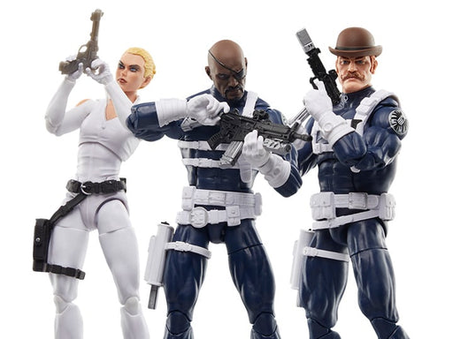 Captain America Marvel Legends S.H.I.E.L.D. Three-Pack (preorder Q3) - Collectables > Action Figures > toys -  Hasbro