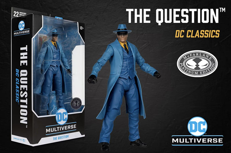 DC Multiverse - The Question - Chase / Platinum - Collectables > Action Figures > toys -  McFarlane Toys
