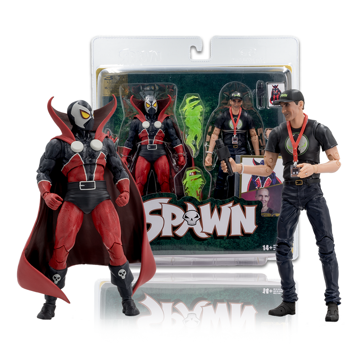 Spawn & Todd McFarlane (Spawn) 2-Pack 7" Figures McFarlane Toys 30th A ...