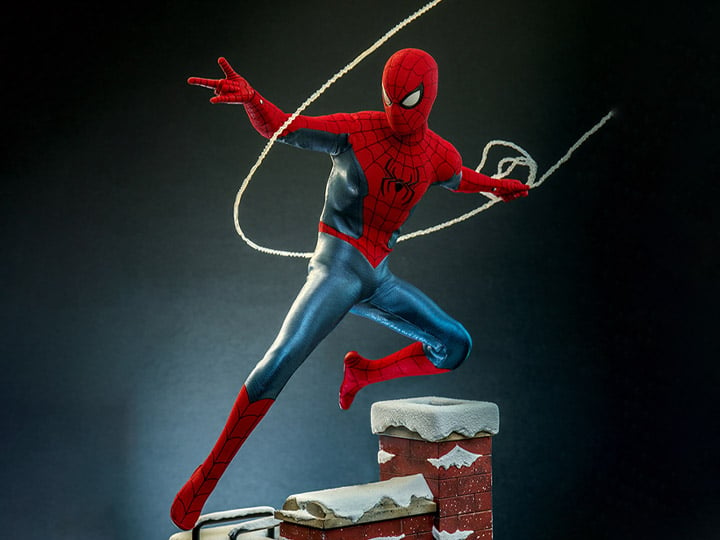 Spider-Man: No Way Home MMS680 Spider-Man (New Red and Blue Suit) Deluxe 1/6th Scale Collectible Figure