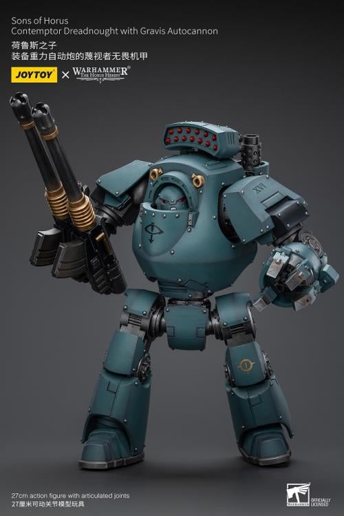Warhammer 40K - Chaos - Sons of Horus - Contemptor Dreadnought with Gravis Autocannon - Collectables > Action Figures > toys -  Joy Toy