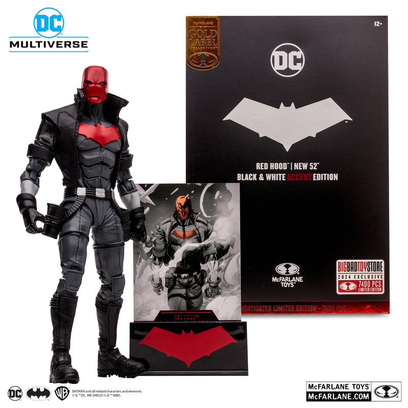 RED HOOD (NEW 52) BLACK & WHITE ACCENT EDITION GOLD LABEL (preorder) - Collectables > Action Figures > toys -  McFarlane Toys
