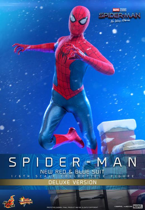 Spider-Man: No Way Home MMS680 Spider-Man (New Red and Blue Suit) Deluxe 1/6th Scale Collectible Figure