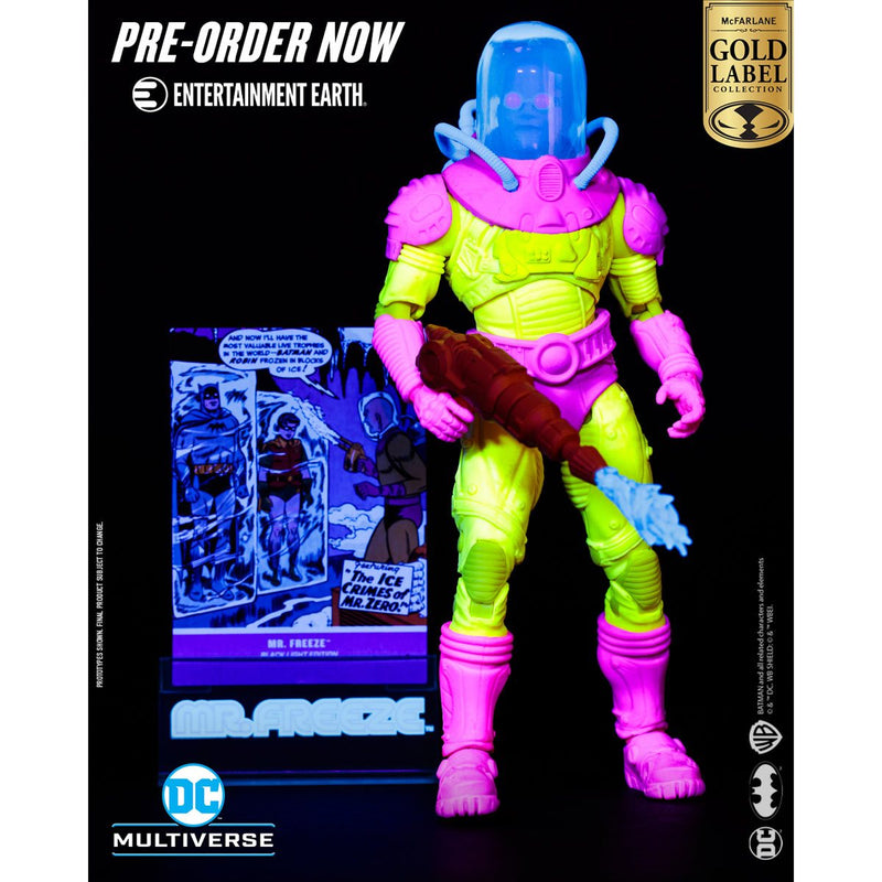 Mr. Freeze Black Light Gold Label - Exclusive -  -  McFarlane Toys