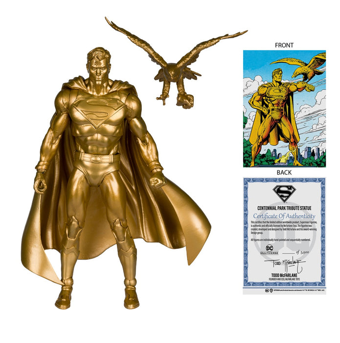 DC Multiverse SDCC Exclusive Gold Label Superman (Centennial Park Tribute)