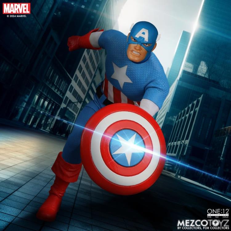 Marvel Comics One:12 Collective Captain America - Silver Age  (preorder Nov/Dec) - Collectables > Action Figures > toys -  MEZCO TOYS