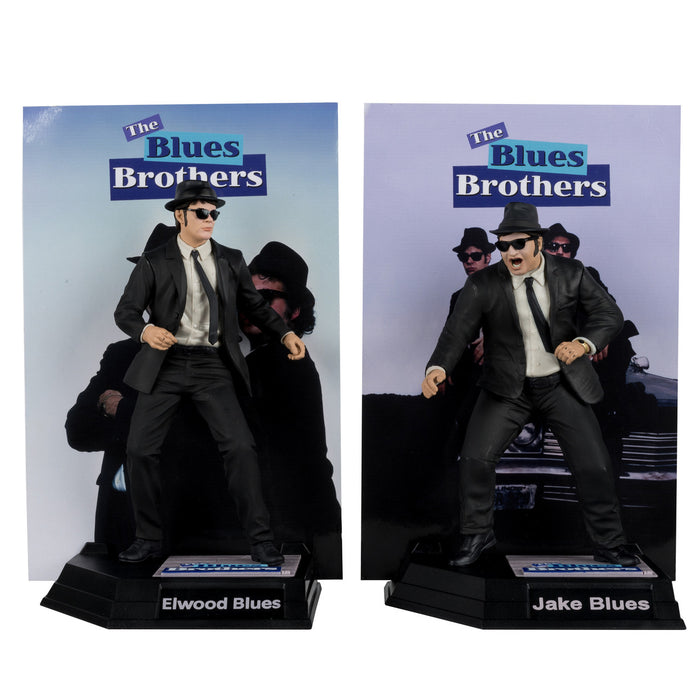 Jake & Elwood (Movie Maniacs: The Blues Brothers) 6" Posed Figures 2-Pack Gold Label - Exclusive