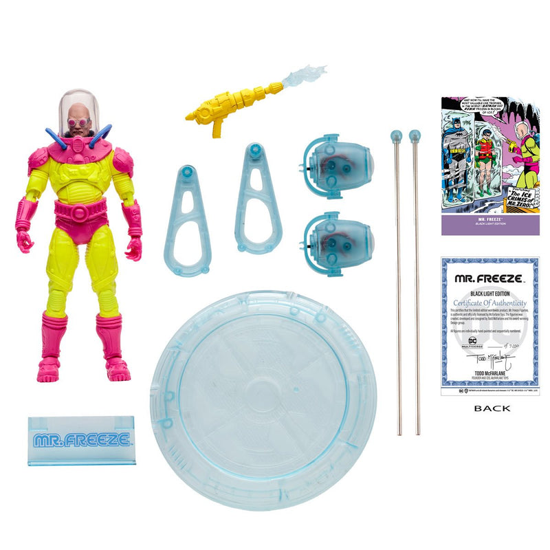 Mr. Freeze Black Light Gold Label - Exclusive -  -  McFarlane Toys