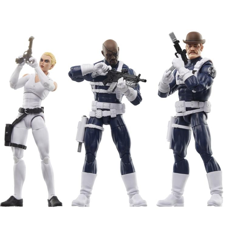 Captain America Marvel Legends S.H.I.E.L.D. Three-Pack (preorder Q3) - Collectables > Action Figures > toys -  Hasbro