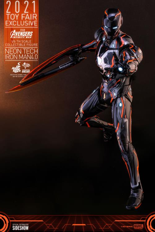 Avengers: Infinity War MMS597D39 Neon Tech Iron Man 4.0 1/6th Scale - Exclusive - Collectables > Action Figures > toys -  Hot Toys