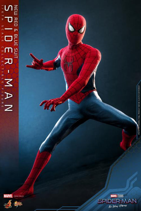 Spider-Man: No Way Home MMS679 Spider-Man (New Red and Blue Suit) 1/6th Scale Collectible Figure