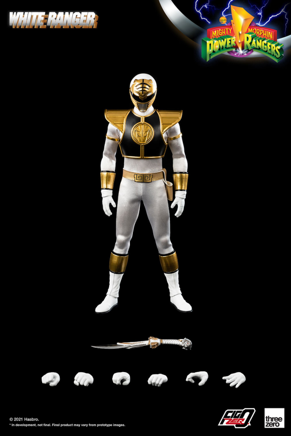 Three Zero Mighty Morphin Power Rangers - FigZero 1/6 White Ranger (preorder) - Collectables > Action Figures > toys -  ThreeZero