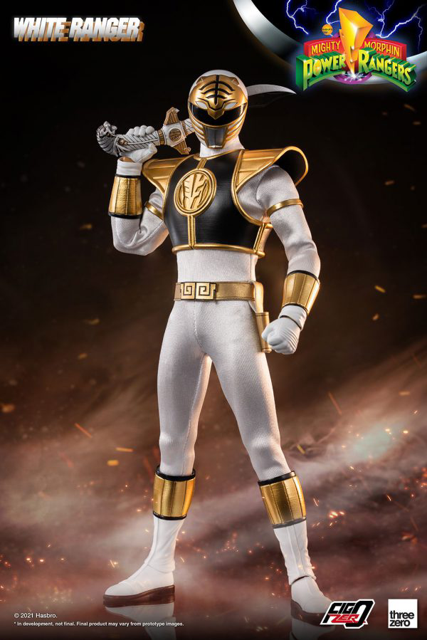 Three Zero Mighty Morphin Power Rangers - FigZero 1/6 White Ranger (preorder) - Collectables > Action Figures > toys -  ThreeZero