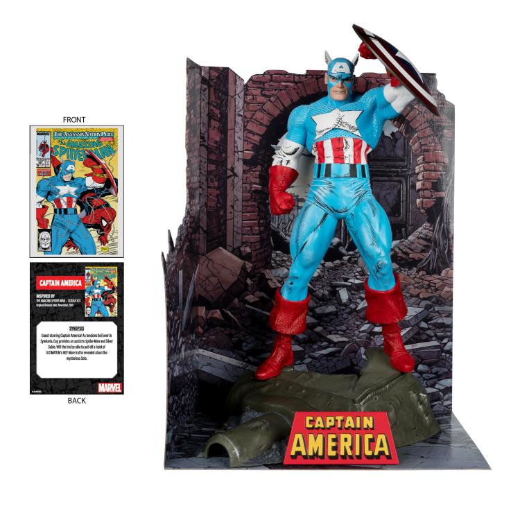 Marvel Comics Captain America (The Amazing Spider-Man #323) 1/6 Scale - Statue - Collectables > Action Figures > toys -  McFarlane Toys