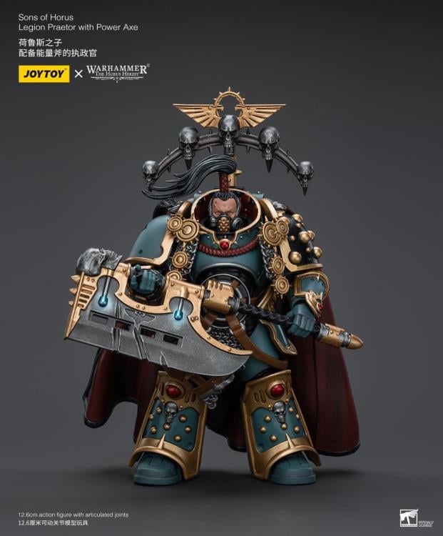 Warhammer 40K - The Horus Heresy - Sons of Horus  - Praetor with Power Axe - Collectables > Action Figures > toys -  Joy Toy